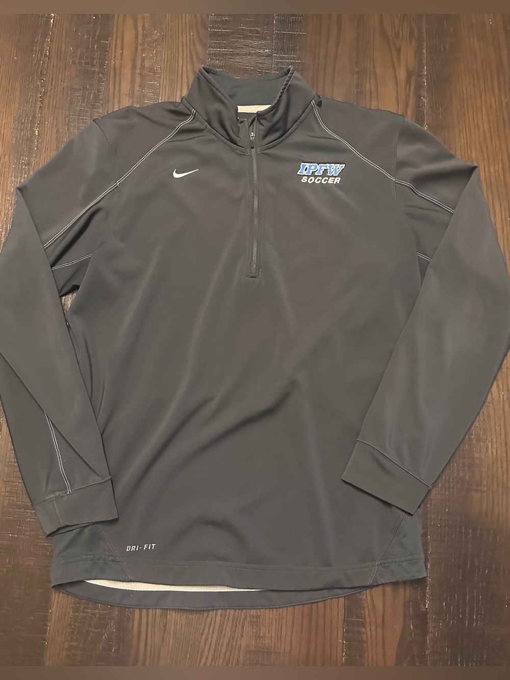 Nike Dri-Fit Quarter Zip IPFW Soccer Team Issued Size Medium (fits Large)